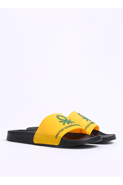 Benetton Sarı-Siyah Erkek Plaj Terliği BN-1271