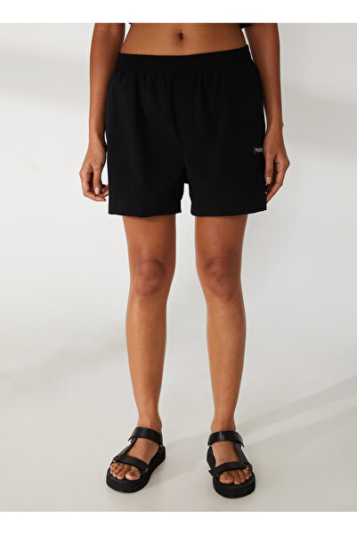 Discovery Expedition Discovery Expedition Standart Siyah Kadın Sweat Şort W-LOXA