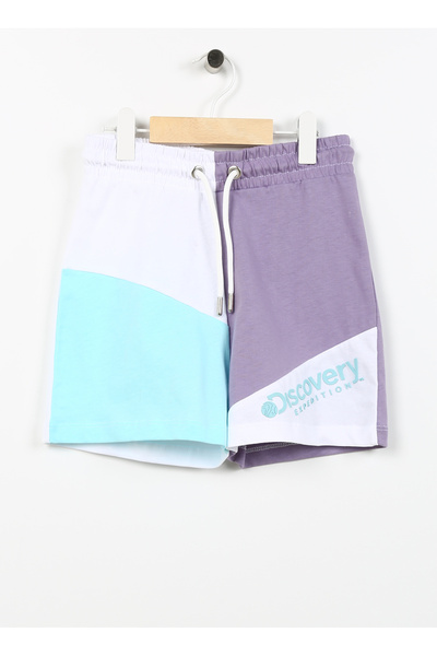Discovery Expedition Lastikli Bel Standart Çok Renkli Kız Çocuk Şort SAVE GIRL