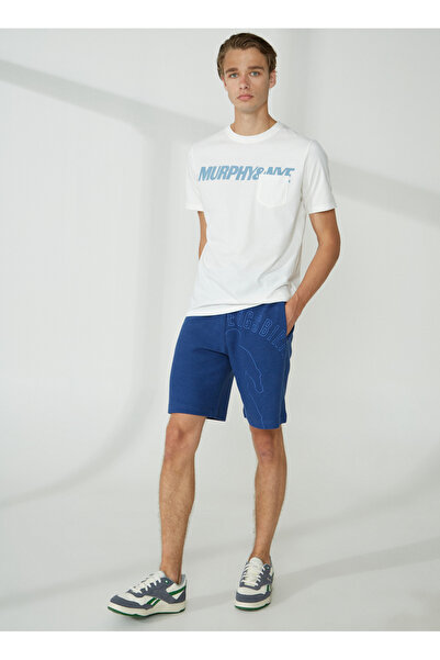 Bikkembergs Mavi Erkek Sweat Şort C 1 303 01