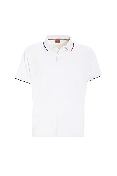 Slam Beyaz Erkek Polo Yaka Regular Fit T-Shirt A108001S00_DECK LGT PIQUE