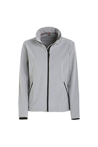 Slam Açık Gri Kadın Dik Yaka Uzun Cepli Regular Fit Yazlık Ceket A925002S00