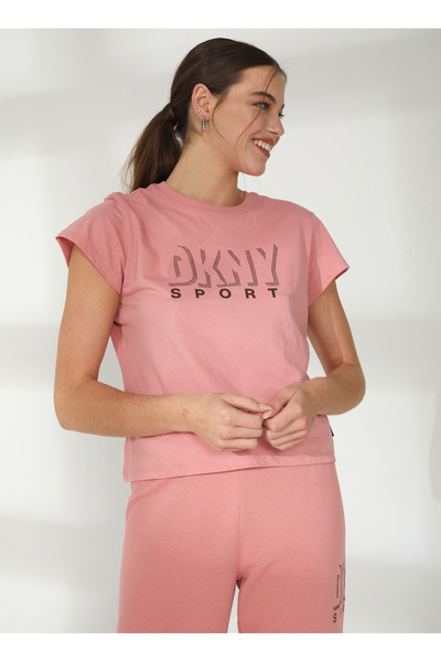 Dkny Jeans Bisiklet Yaka Düz Bronz Kadın T-Shirt DP2T9147