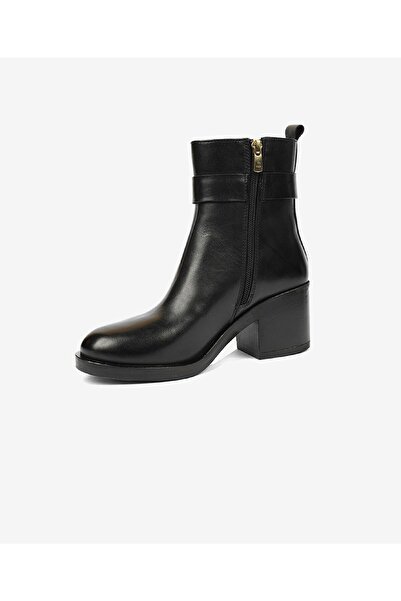 Greyder Kadın Siyah Hakiki Deri Topuklu Bot 4K2WB59140