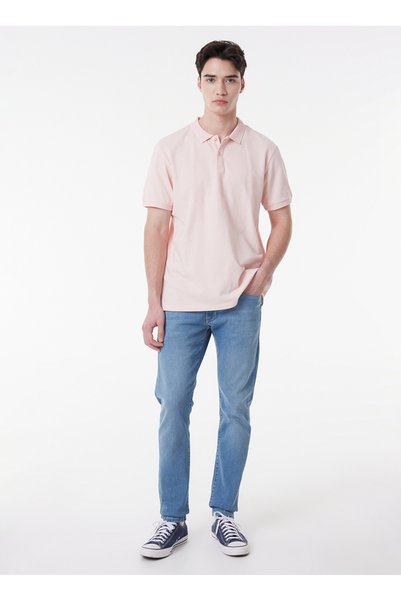Riders by Lee Tricou polo roz pentru bărbați L231631590 Tricou polo cu mânecă...