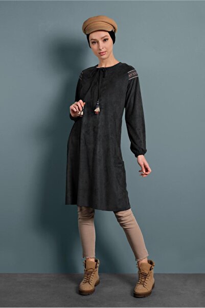 Alvina Lace-Up Collar Tunic 40263