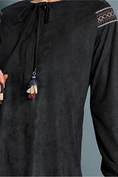 Alvina Lace-Up Collar Tunic 40263