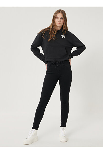 WRANGLER Yüksek Bel Skinny Fit Siyah Kadın Denim Pantolon W27HLX023