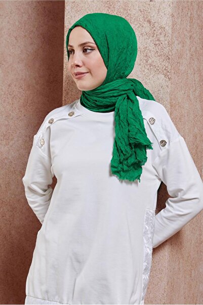 Alvina ALVINA 8423 Model Curly Shawl - Self