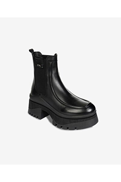 Greyder Kadın Siyah Hakiki Deri Memory Foam Taban Chelsea Bot 3K2OB32851