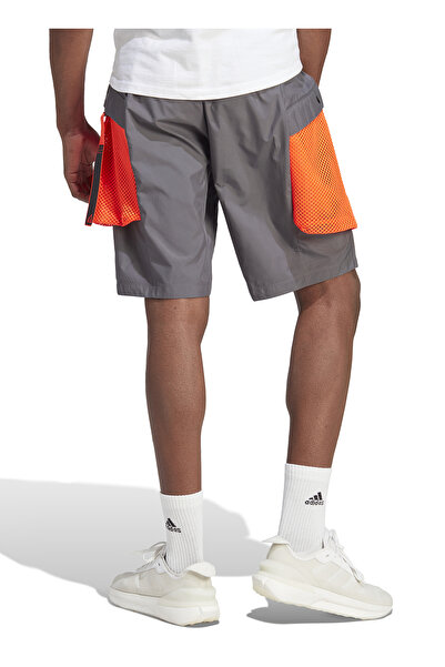adidas IC3730 M CE Q2 PR SHO Gri Erkek Lastikli Paça Normal Kalıp Şort