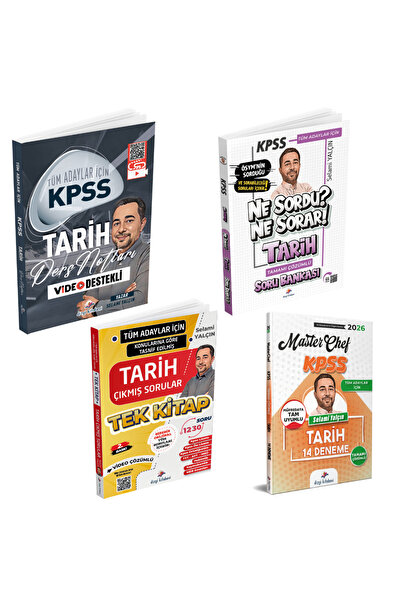 Dizgi Kitap 2026 Tüm Adaylar İçin KPSS Tarih Kazandıran 4'lü Set Selami Yalçın