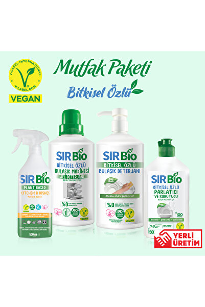 SIR Bio Sır Bio Bitkisel Özlü Mutfak Paketi 4'lü