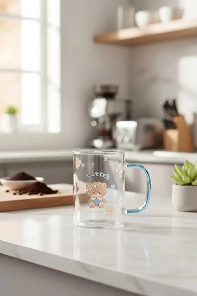 Miniso Mikko Lisanslı Borosilikat Cam Bardak (420ml) - Latte