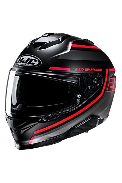 HJC İ71 FQ20 MC1SF SİYAH KIRMIZI KASK