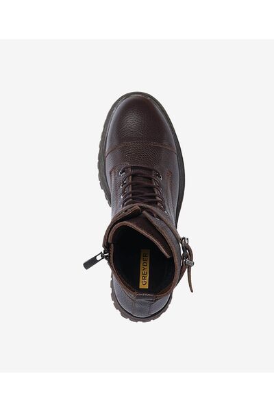 Greyder Kadın Kahverengi Hakiki Deri Military Bot 4K2UB59181