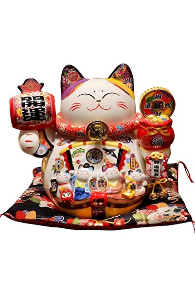 MOBI Pisica norocoasă decorativă a fericirii cu barca norocului