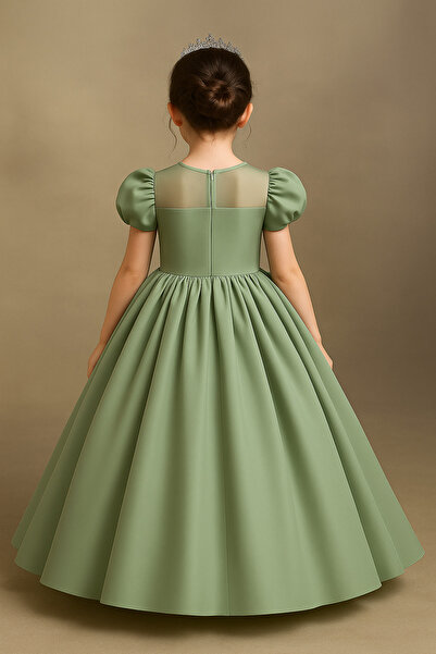 Tomac Φόρεμα για κορίτσια με στρογγυλή λαιμόκοψη με χάντρες