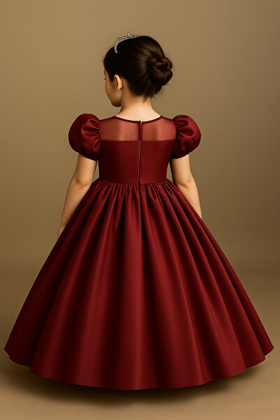 Tomac Φόρεμα για κορίτσια με στρογγυλή λαιμόκοψη με χάντρες