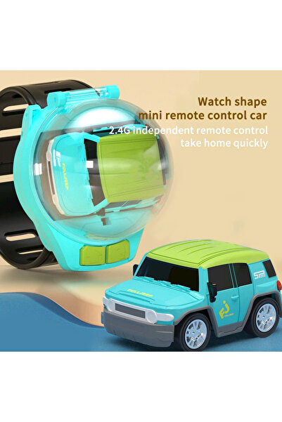LEBLOU Watch bracelet with toy SUV car inside made of aluminum, battery in the car