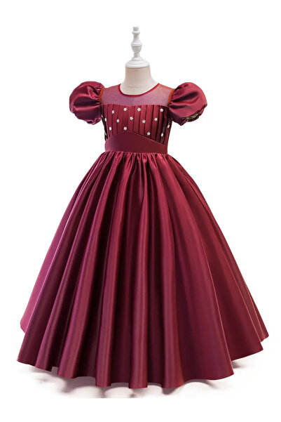 Tomac Φόρεμα για κορίτσια με στρογγυλή λαιμόκοψη με χάντρες