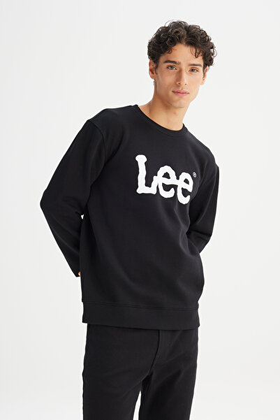 Lee Regular Fit Normal Kesim %100 Pamuk Sıfır Yaka Sweatshirt