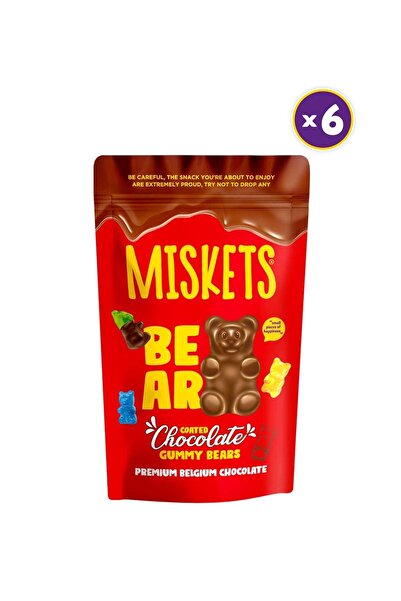 Miskets Çikolata Kaplı Jelly Ayıcık 120 gr x 6 Adet
