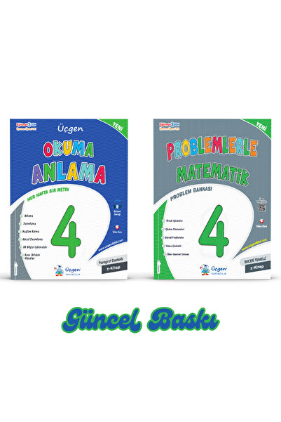 Üçgen Yayıncılık Üçgen 4.sınıf Türkçe Okuma Anlama + Problemlerle Matematik