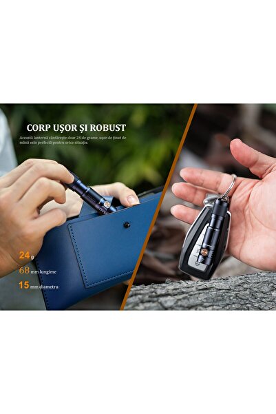 Fenix E05R - Black Keychain Flashlight