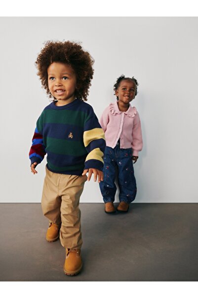 GAP Erkek Bebek Çok Renkli Bisiklet Yaka Kazak