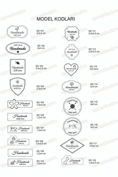 isimetiketim Deri Etiket Kişiye Özel 50 Adet