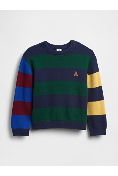 GAP Erkek Bebek Çok Renkli Bisiklet Yaka Kazak