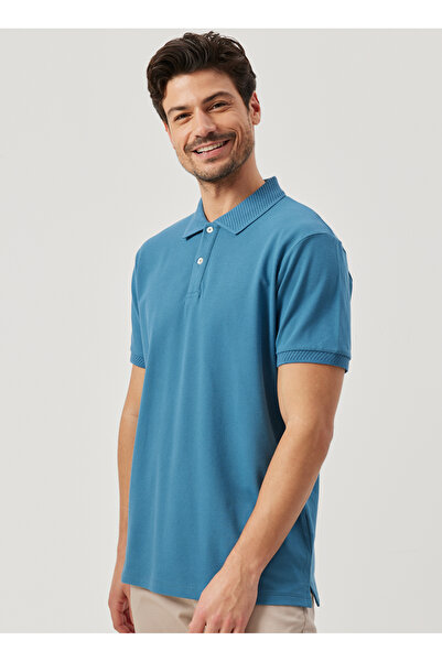 ALTINYILDIZ CLASSICS Gökmavi Erkek Polo T-Shirt 4A9000000001