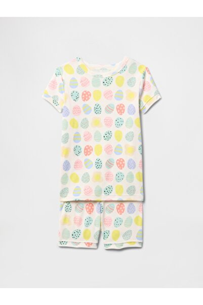 GAP Bebek Çok Renkli Yumurta Desenli Pijama Takımı