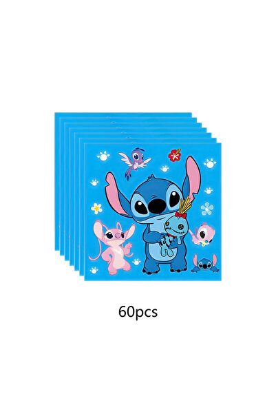 Miniso 60pcs 20/40/60pcs Disney Stitch Party Supplies,napkins for Stitch Birthday Party Decorations,Stitch