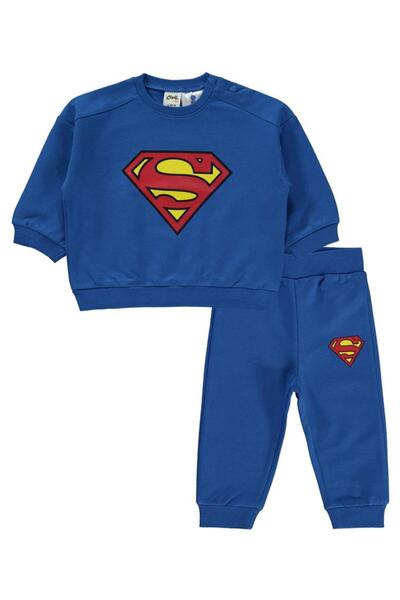 Superman Erkek Bebek Takım 6-18 Ay Saks