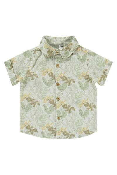 Civil Baby Green Leaf Patterned 6-18 Months Set - Khaki12-18 Months