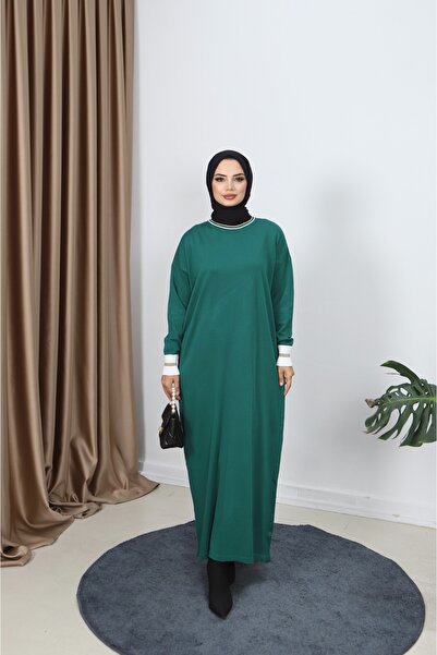 NİSUM MODA فستان مرسيريزد بتفاصيل لامعة