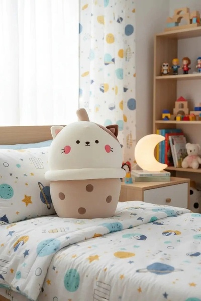 Miniso Sütlü Çay Peluş Oyuncak (37cm) - Kedi