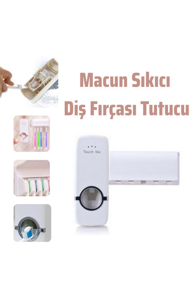 sengenegel Diş Macunu Sıkacağı Ve 5'li Diş Fırçalığı Macun Sıkıcı Diş Fırçası...