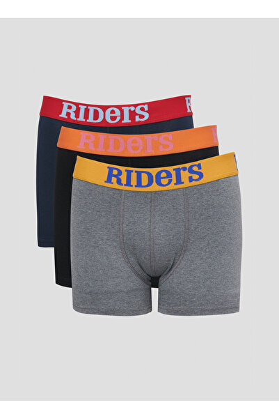 Riders by Lee Regular Fit Çok Renkli Erkek 3'lü Boxer L0039860-900
