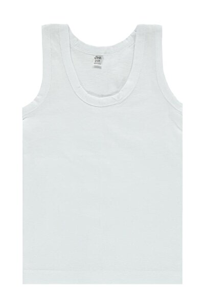Civil Boys Single Jersey Strap Tank Top for Boys Aged 2-12 - White12-13 Years Old