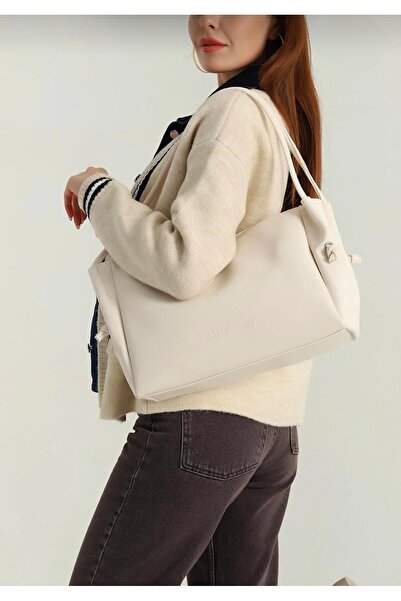 Tandi Bags Megın Cream Shoulder Bag