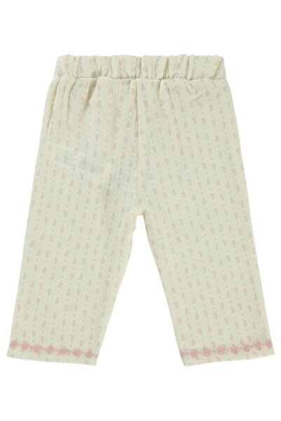 Civil Baby Çıtır Desen Empirme 6-18 Ay Pantolon - Ekru18-24 Ay
