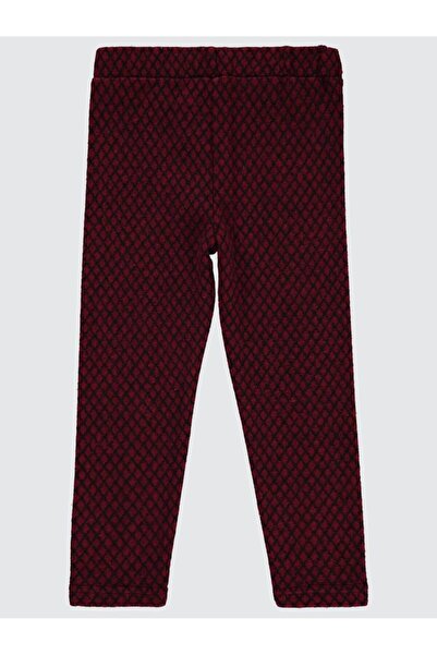 Civil Girls Baklava Pattern Stitched Leggings for Ages 10-13 - Burgundy 13-14...