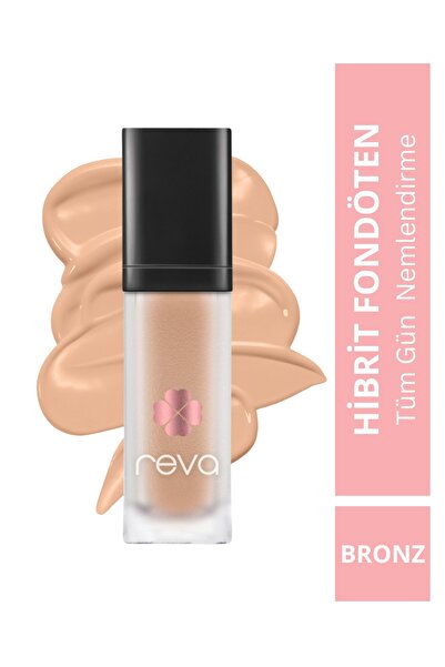REVA Hibrit Fondöten & Hybrid Foundation Bronz Spf 20 - No: 506 - Vegan & Tem...