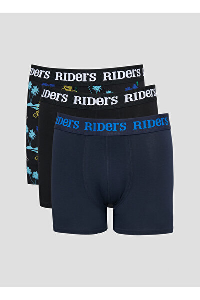 Riders by Lee Regular Fit Çok Renkli Erkek 3'lü Boxer L0039854-900