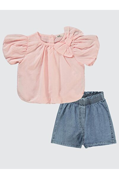 Civil Girls طقم فيونك لو للبنات من 2-5 سنوات - وردي 5-6 سنوات