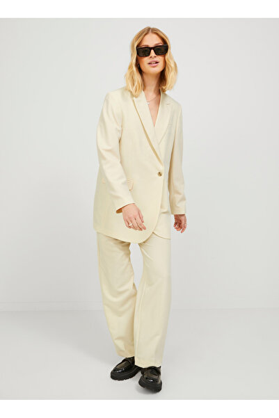 JJXX Yüksek Bel Rahat Krem Kadın Pantolon 12200674