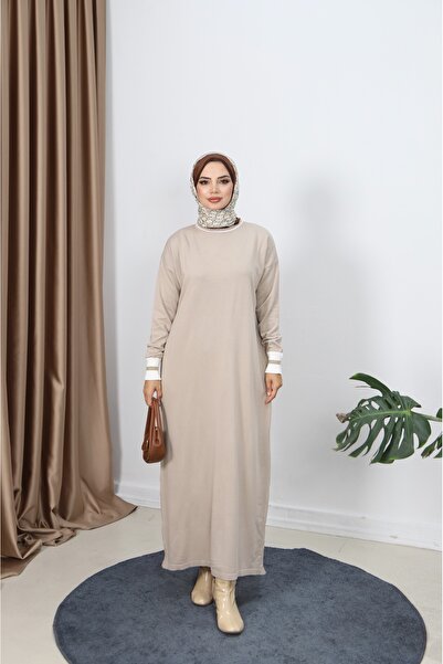 NİSUM MODA Mercerized Dress with Glitter Detail